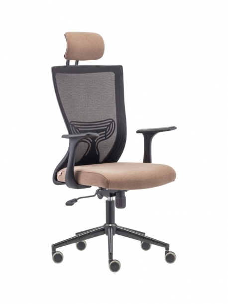 Ayarlanabilir Başlıklı ve Bel Destekli Fileli Ofis Koltuğu