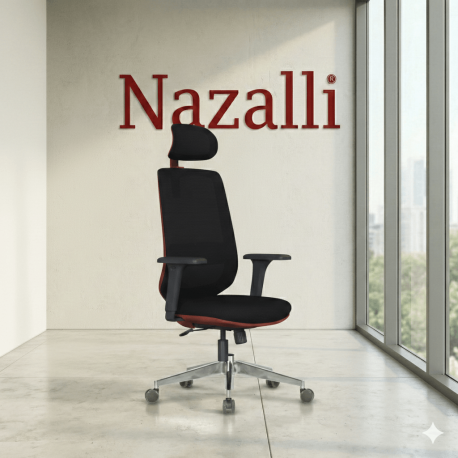 Ayarlanabilir Başlıklı Bel destekli Çalışma Sandalyesi