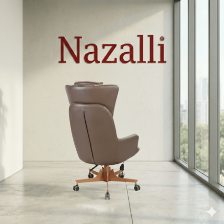 Gold Premium Deri Yönetici Koltuğu | Ergonomik Makam Koltukları - Nazalli