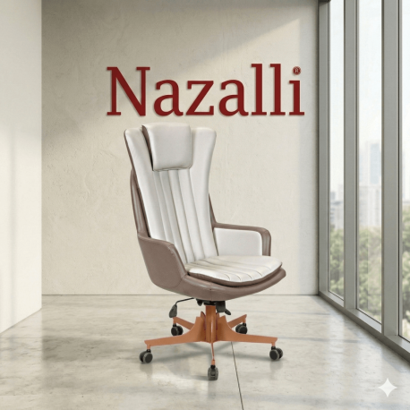 Gold Premium Deri Yönetici Koltuğu | Ergonomik Makam Koltukları - Nazalli