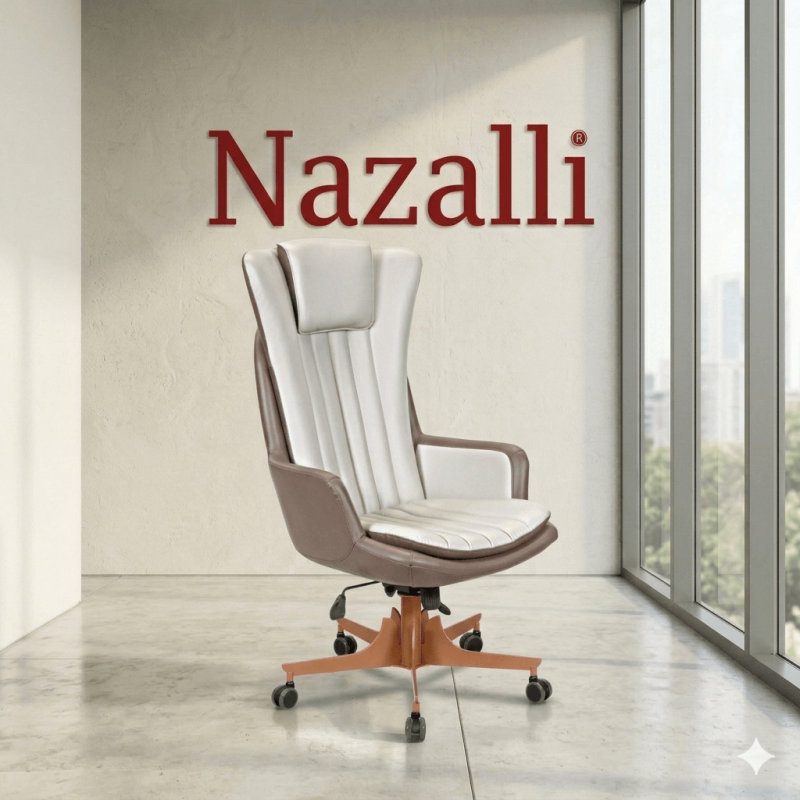 Gold Premium Deri Yönetici Koltuğu | Ergonomik Makam Koltukları - Nazalli