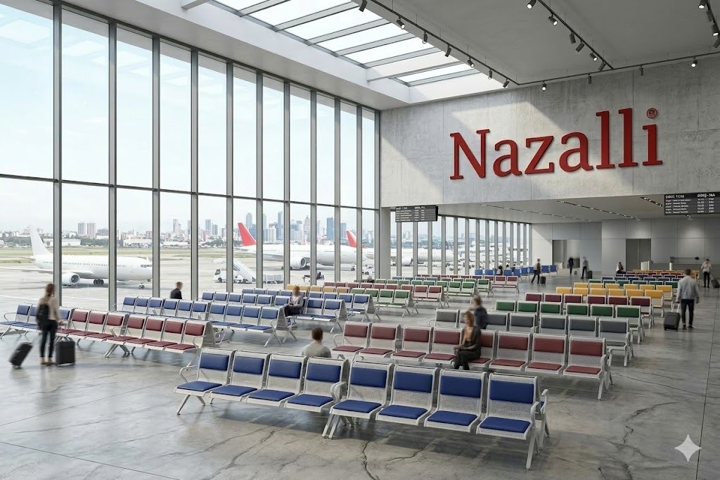 Nazalli [İkili/Üçlü/Dörtlü] Bekleme Koltuğu – Metal [Döşemeli/Döşemesiz] Bank