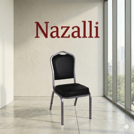 Nazalli Hilton Metal Sandalye - Ekonomik ve Dayanıklı Düğün Sandalyesi
