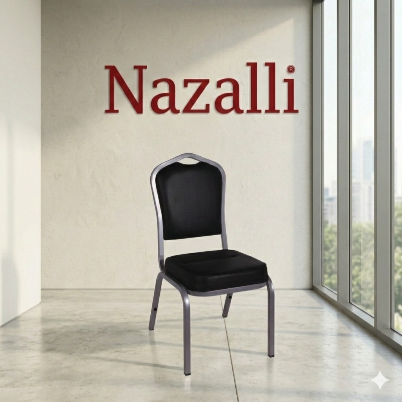 Nazalli Hilton Metal Sandalye - Ekonomik ve Dayanıklı Düğün Sandalyesi
