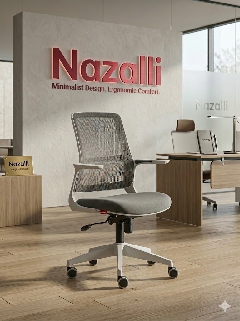 Modern Fileli Çalışma Koltuğu ve Personel Sandalyesi