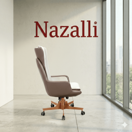Gold Premium Deri Yönetici Koltuğu | Ergonomik Makam Koltukları - Nazalli