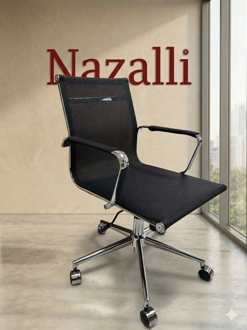 Modern Toplantı Sandalyesi - Fileli İnce Tasarım