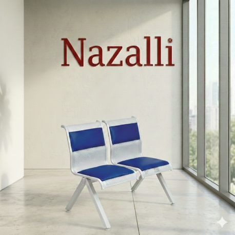 Nazalli [İkili/Üçlü/Dörtlü] Bekleme Koltuğu – Metal [Döşemeli/Döşemesiz] Bank