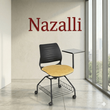 Nazalli Polo Konferans Sandalyesi - Yazı Tablalı ve Ergonomik