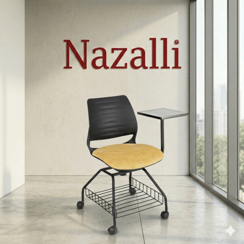 Nazalli Polo Konferans Sandalyesi - Yazı Tablalı ve Ergonomik