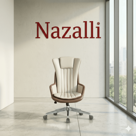 Gold Premium Deri Yönetici Koltuğu | Ergonomik Makam Koltukları - Nazalli