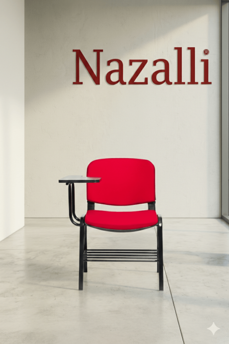 Form Hareketli Ahşap Yazı Tablalı Konferans Sandalyesi | Nazalli (Üniversite ve okullar için ideal, dayanıklı eğitim koltuğu.)